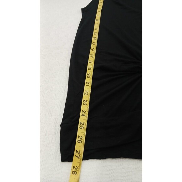 Dolan Women’s XS Black Knot Twist Front Sleeveless Soft Rayon Tank Top - Picture 4 of 8